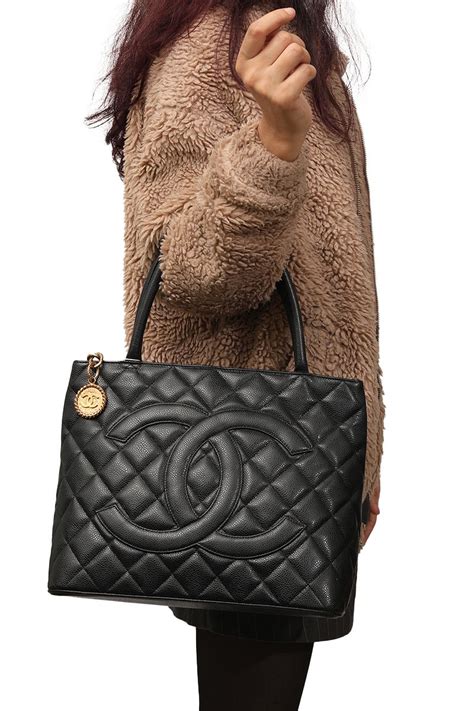 chanel medallion tote bag